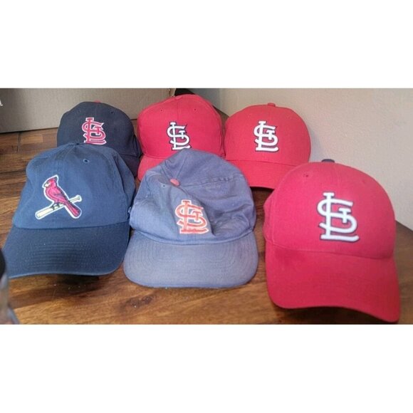 Lot of 6 Vintage St. Louis Cardinals Hats Nike New Era '47 Fan Favorite STL Logo - Picture 1 of 15